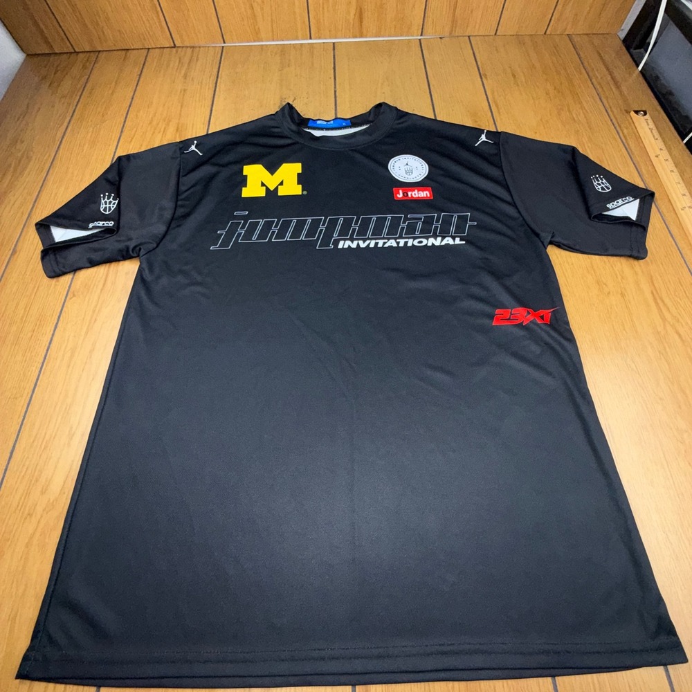Sparco Michigan Wolverines Jumpman Invitational 2024 Jersey‎ Mens XL Black 23XI